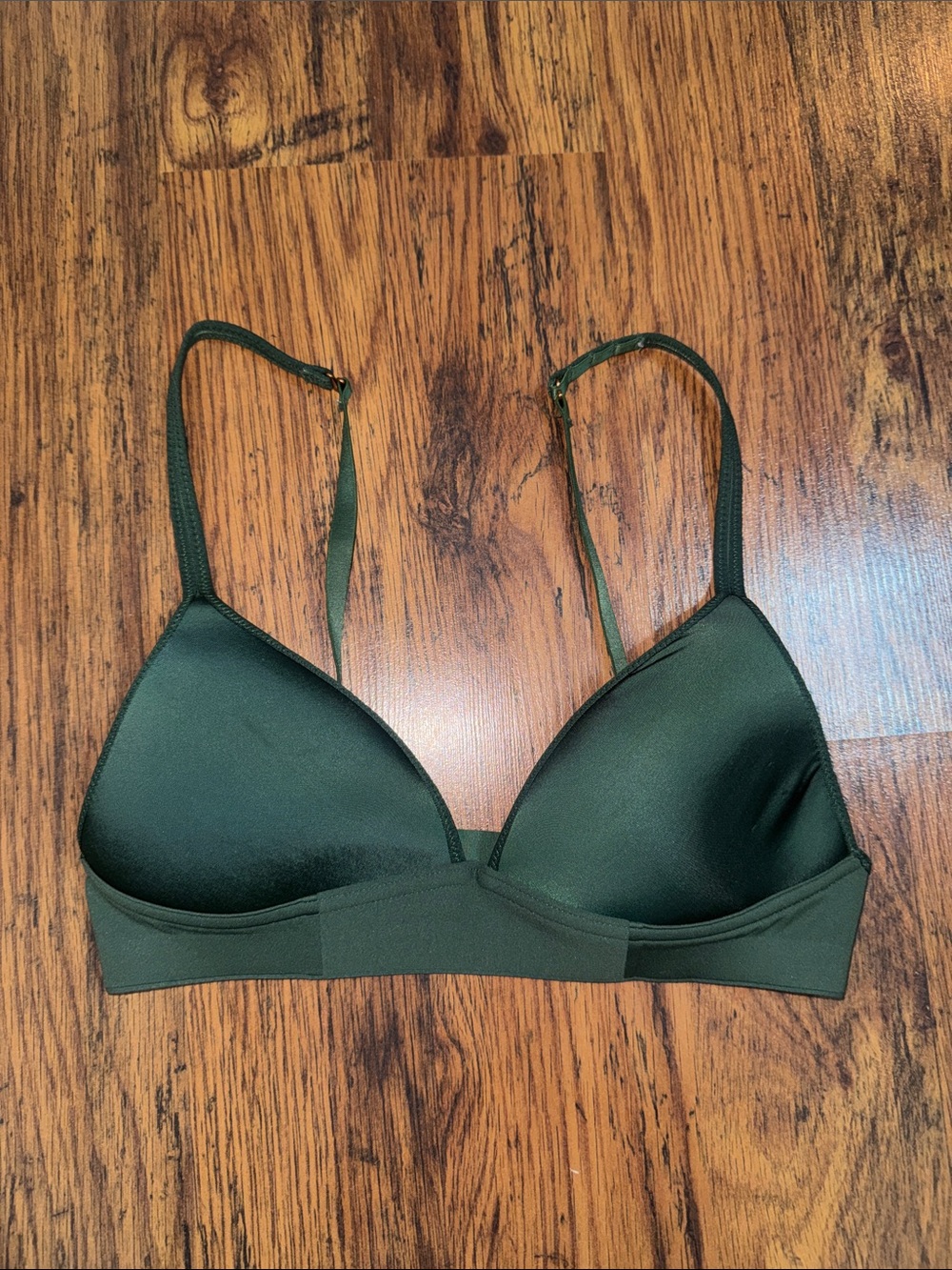 Forest Green Smooth Triangle Bra 29.T